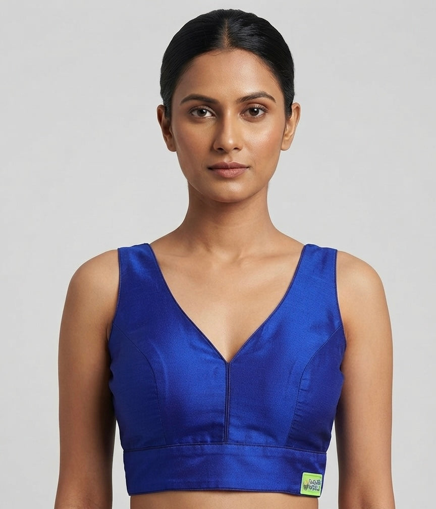 Royal silk Blouse 👚 with elbow hands (36 size
