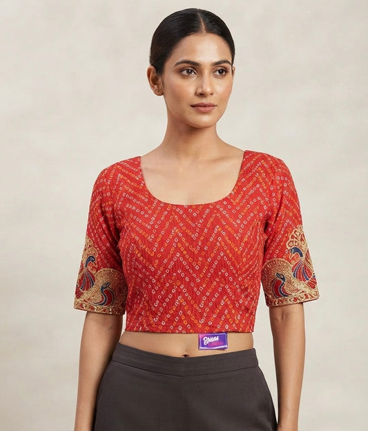 Badhni hands work stretchable Blouse 👚 (2xl size￼