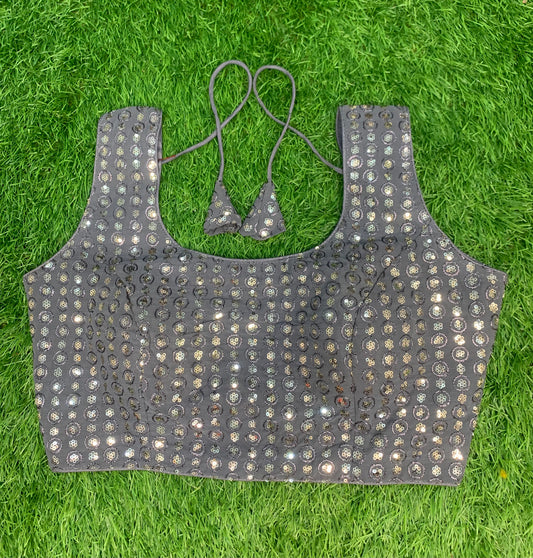 Grey blouse designer