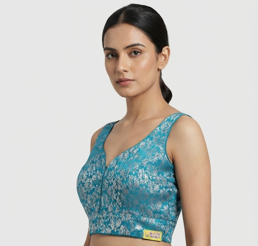 Banaras Royal Blouse 👚 side hands available✨