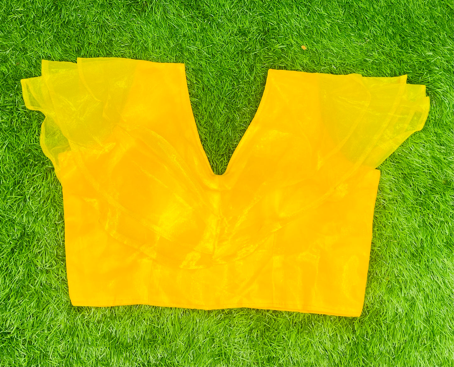 Yellow fancy blouse