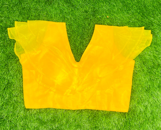 Yellow fancy blouse