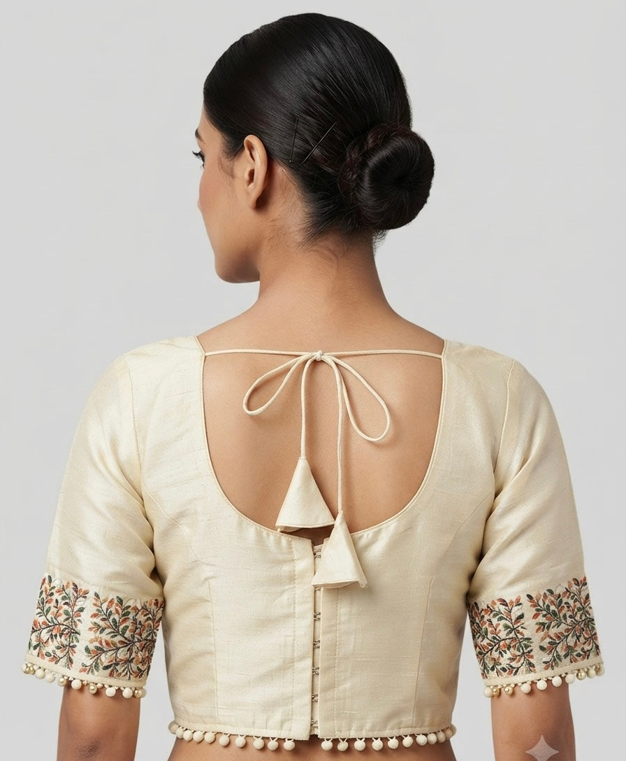 Tissue lives hand printed Blouse 👚 with sleeves