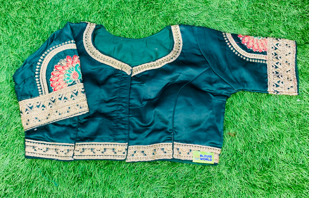 Bridal blouse (groom n bride) green colour