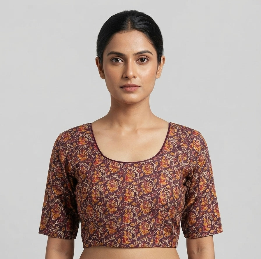 Kalamkari stretchable Blouse 👚