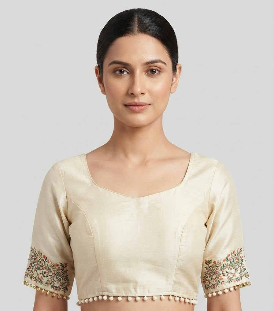Tissue lives hand printed Blouse 👚 with sleeves