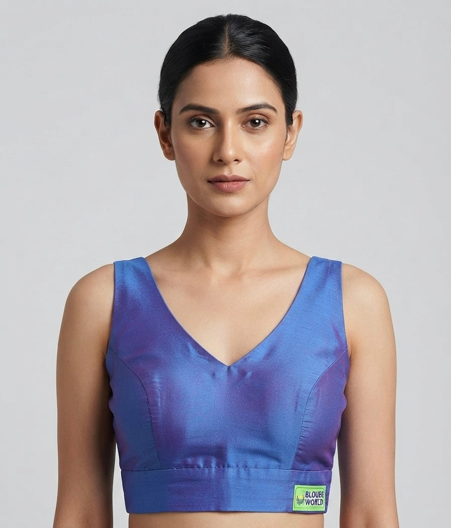 Royal silk Blouse 👚 with elbow hands (36 size