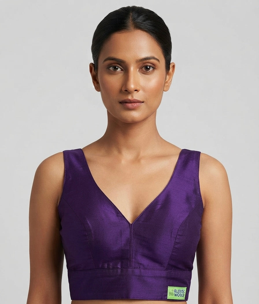 Royal silk Blouse 👚 with elbow hands (36 size