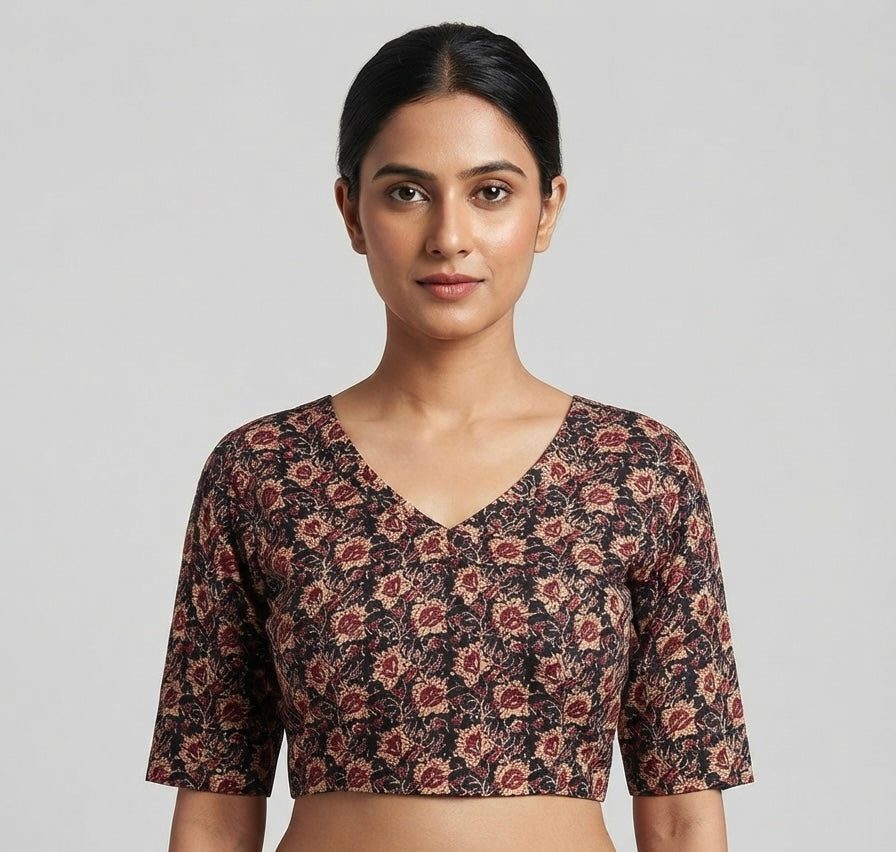 Printed Kalamkari Blouse 👚 stretchable 🌸