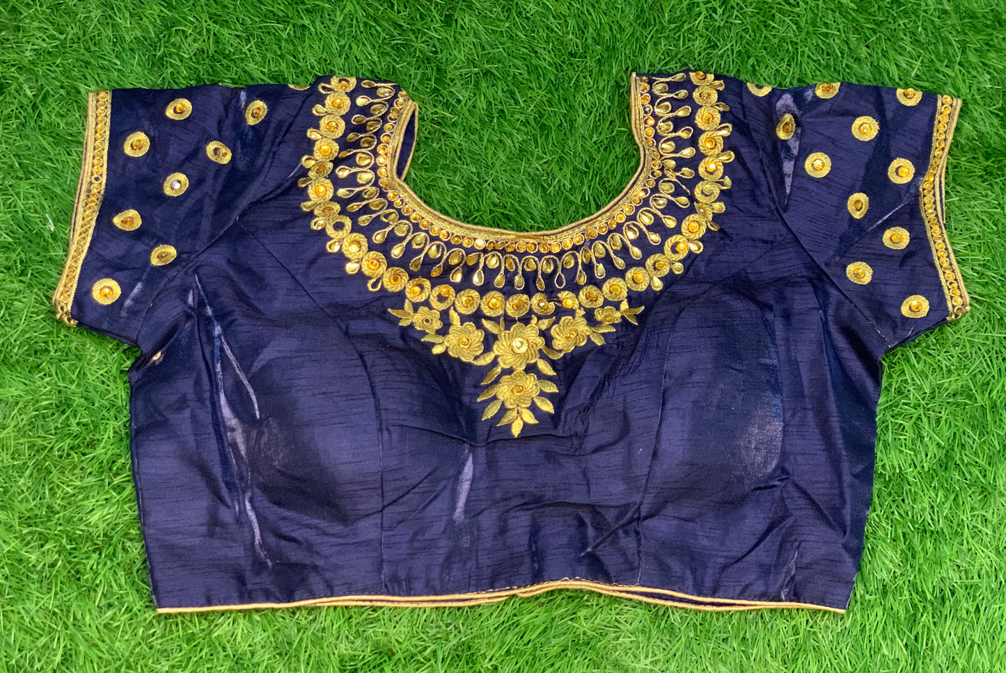 Navy blue fancy blouse