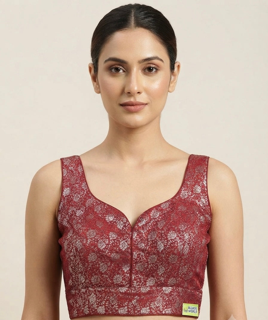 Banaras Zari Glow Blouse 👚 side hands available✨￼