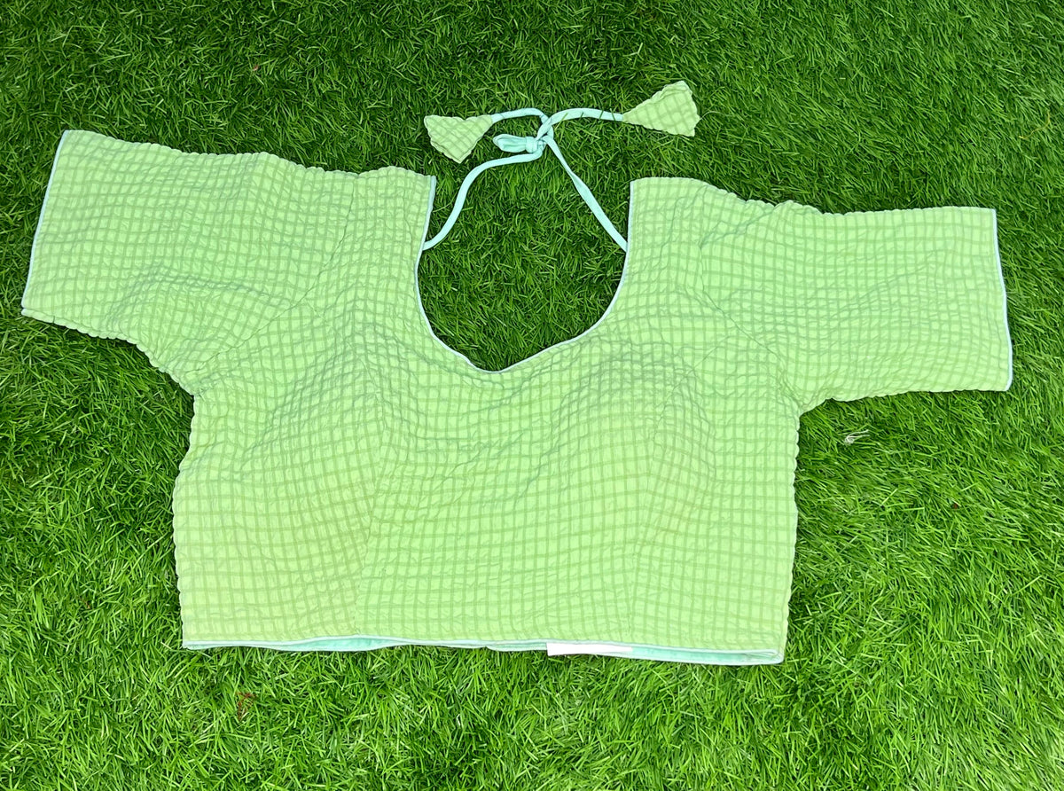 Pista green crush blouse