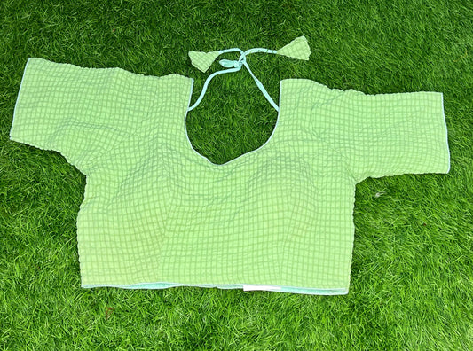 Pista green crush blouse