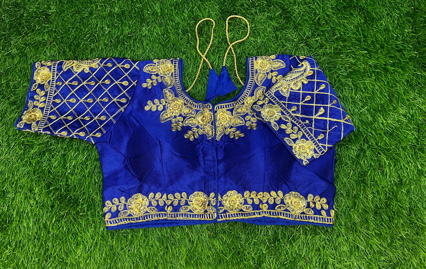 Royal blue blouse