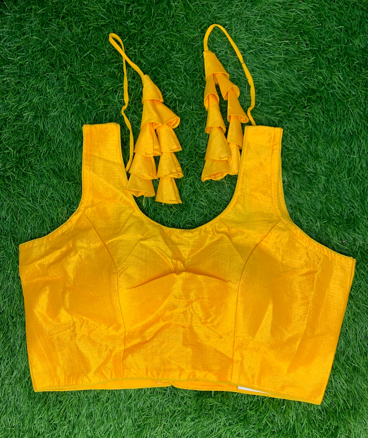 Plain yellow blouse