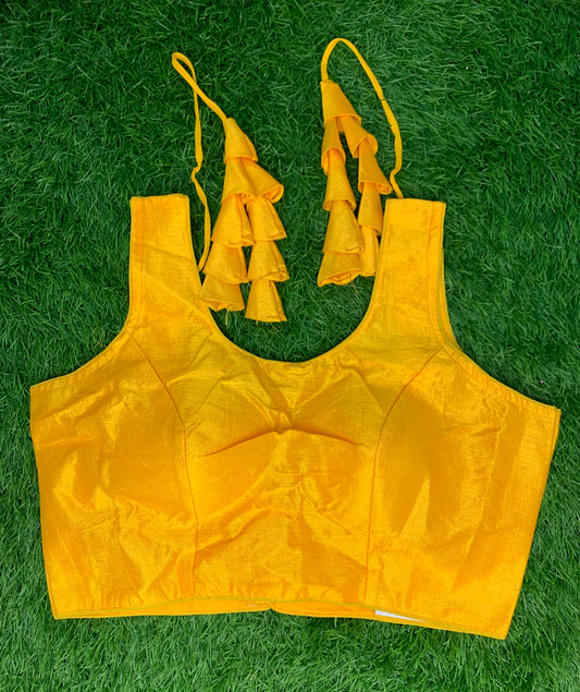 Plain yellow blouse