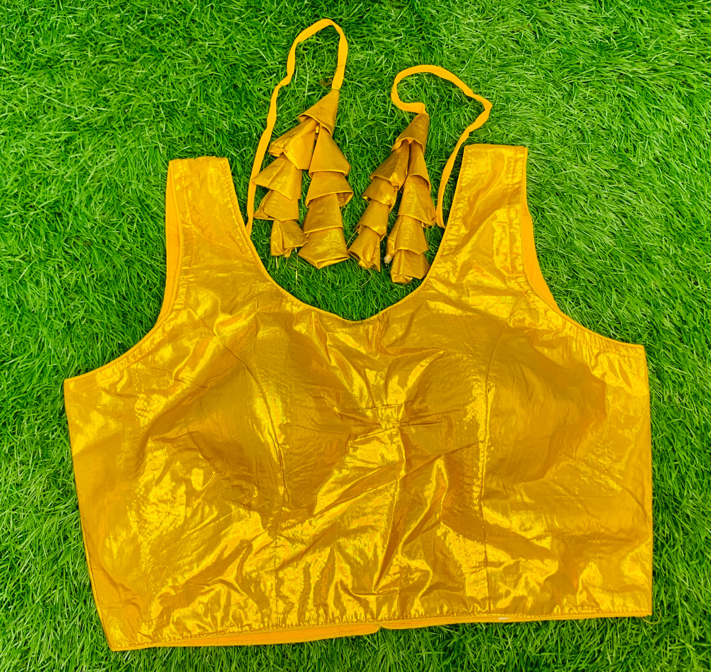 Golden simmer blouse