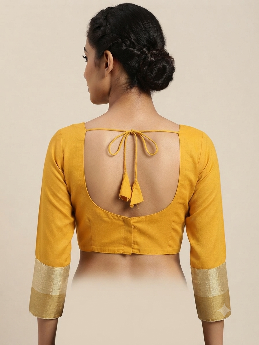 Gota Patti Classic Blouse 👚 full hands yellow ✨