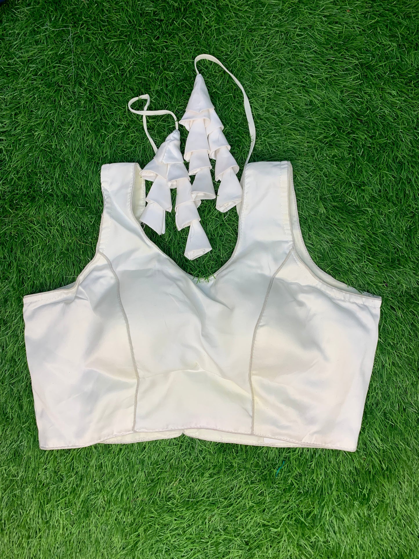 White plain blouse