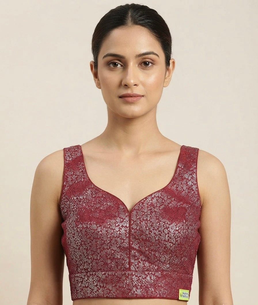 Banaras Zari Glow Blouse 👚 side hands available✨￼