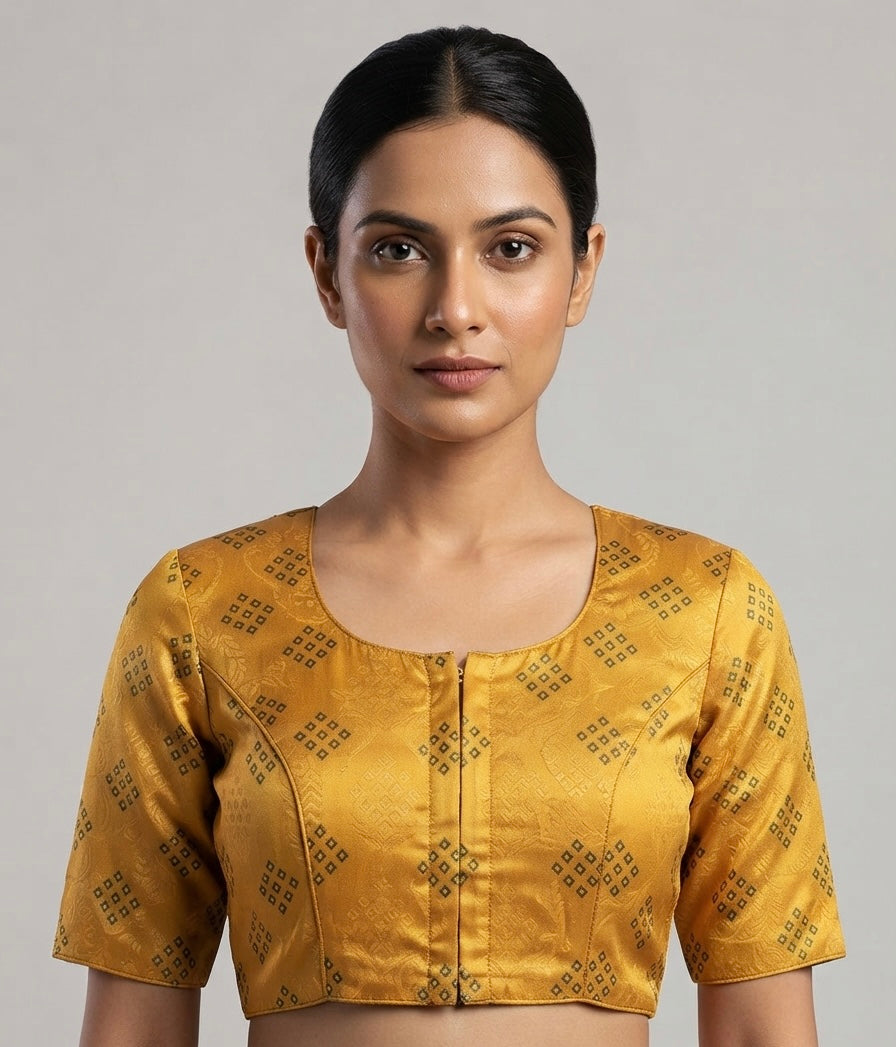 Printed yellow Blouse 👚