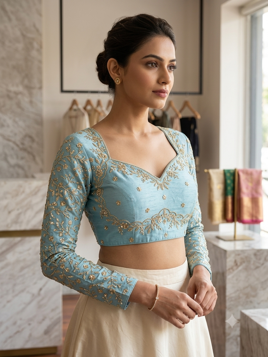 Full Hands Designer Blouse