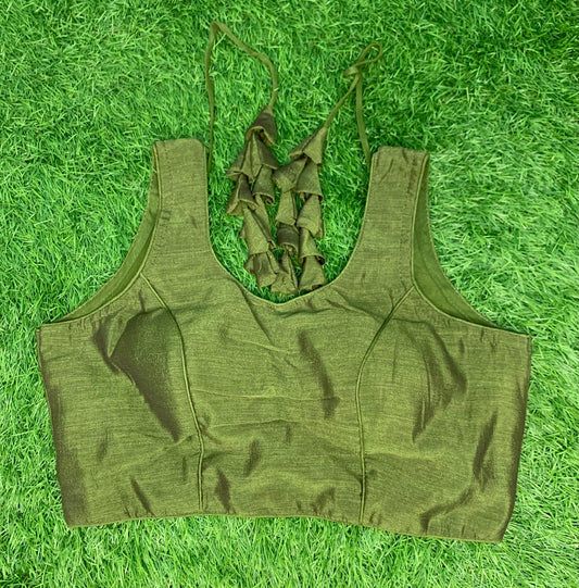 Dark mehendi green blouse