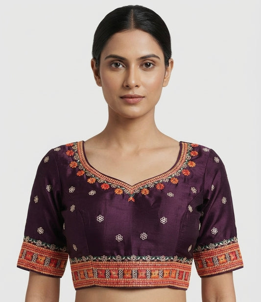 Printed hands border Blouse 👚