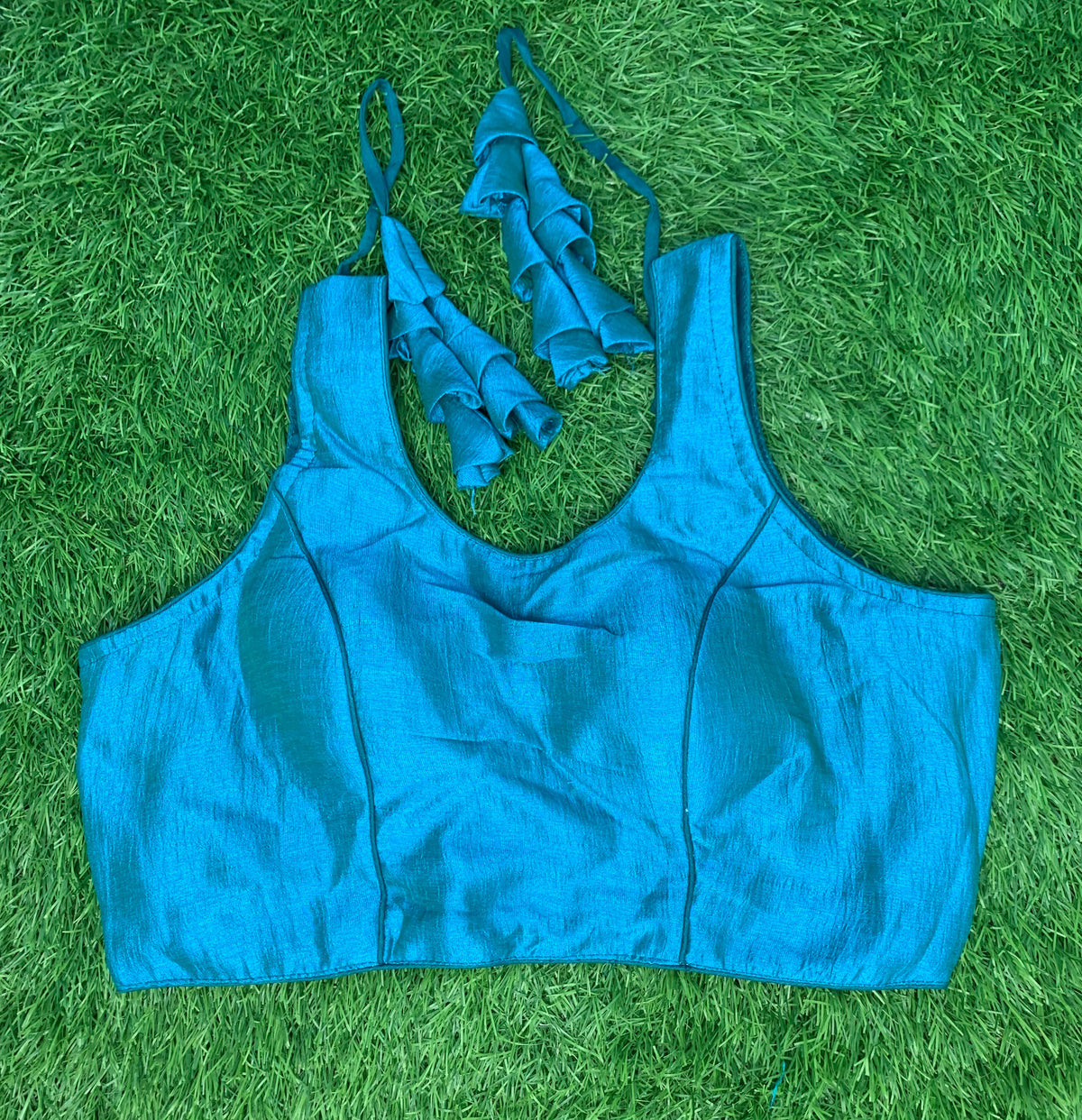 Rama green plain blouse