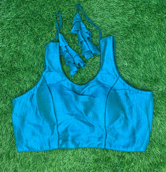 Rama green plain blouse