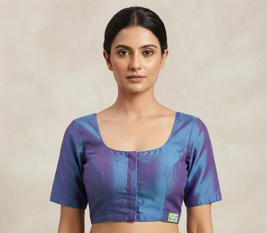 Designer silk plain Blouse 👚 (40 size🌼