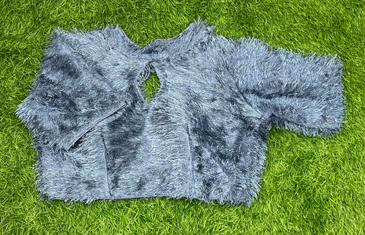 Light grey fancy blouse