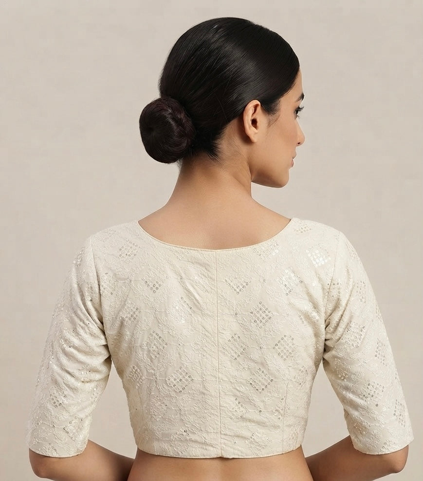 Fancy sequin- thread work Blouse 👚 with sleeves