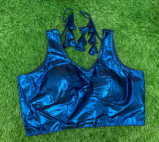 Blue shining simmer blouse