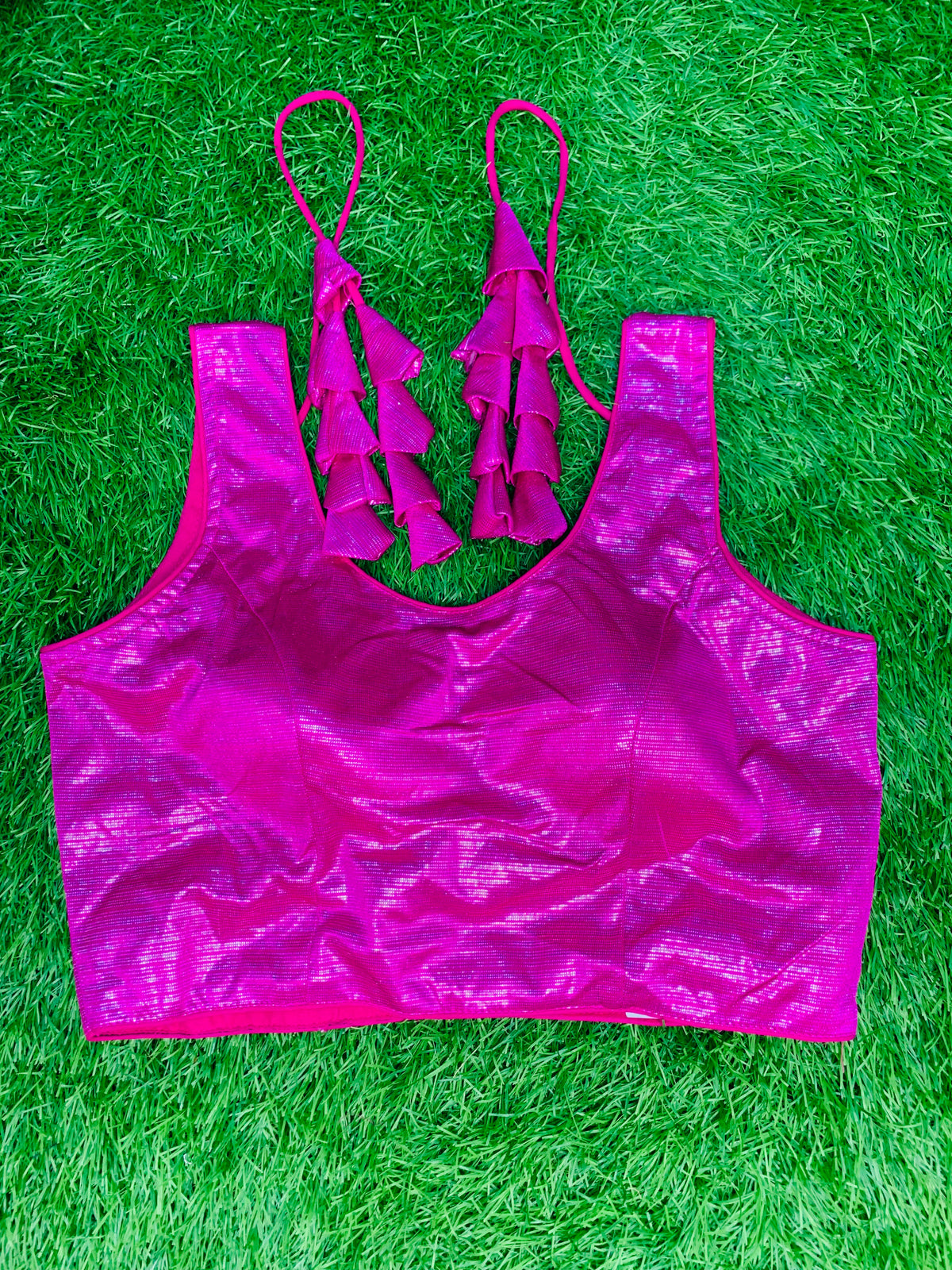 Pink silver blouse