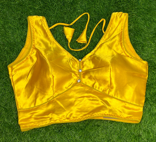 Yellow fancy blouse with hands