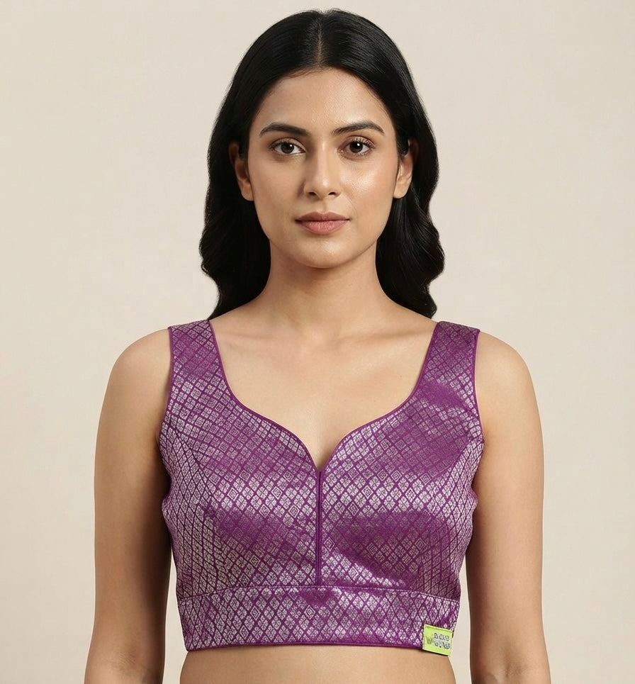 Banaras Charm Blouse 👚 side hands available 🌷