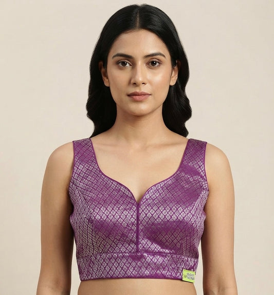Banaras Charm Blouse 👚 side hands available 🌷