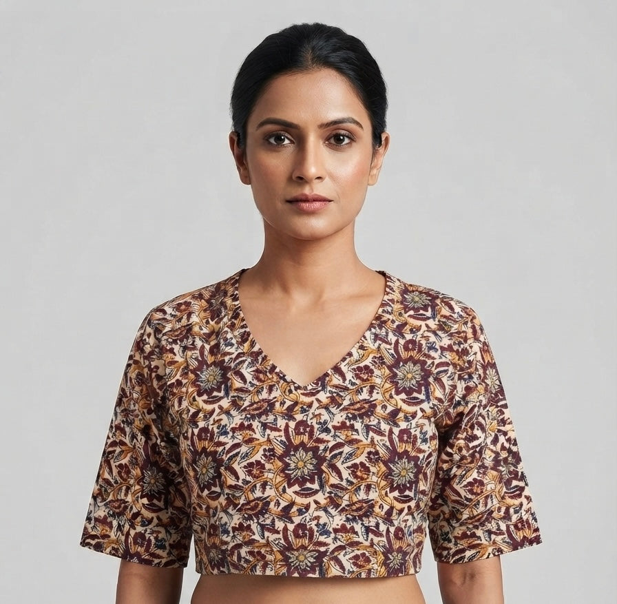 Kalamkari stretchable Blouse 👚