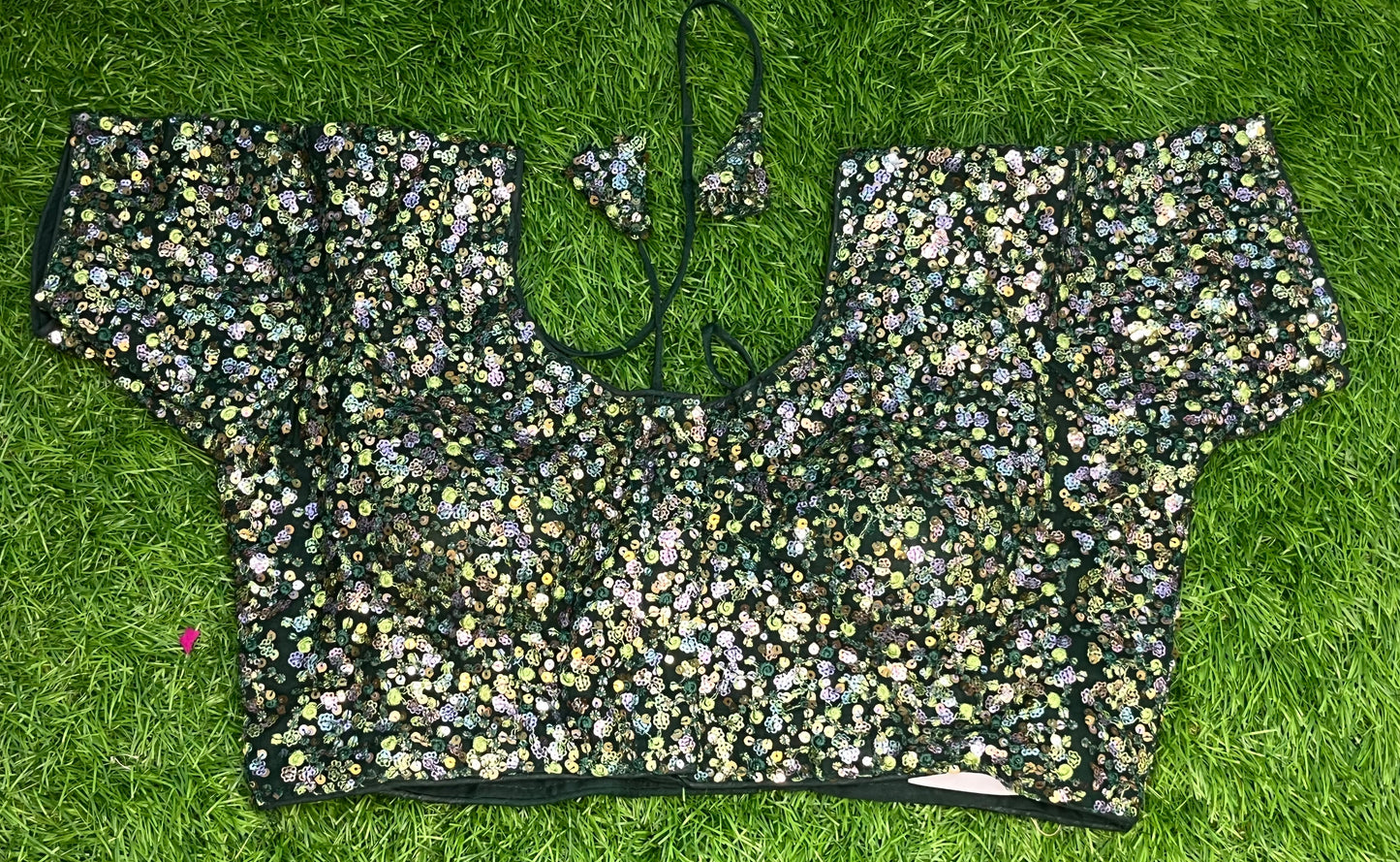 Green blouse fancy