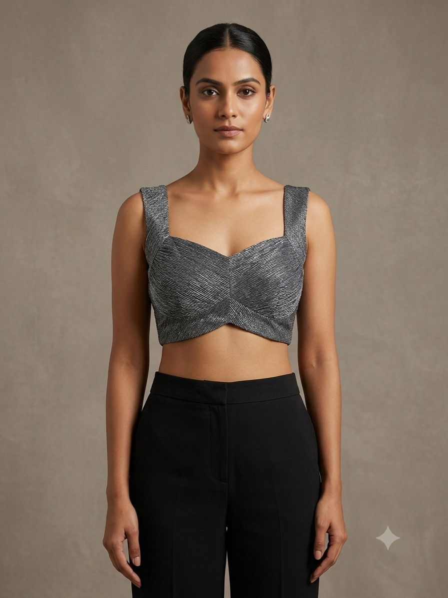 Twist Knot V-Neck Sleeveless Blouse 👚