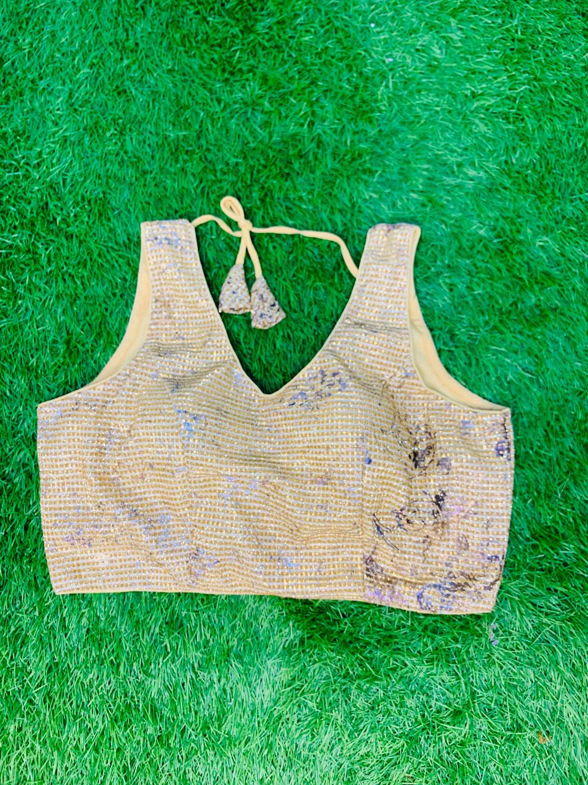 Fancy gold blouse