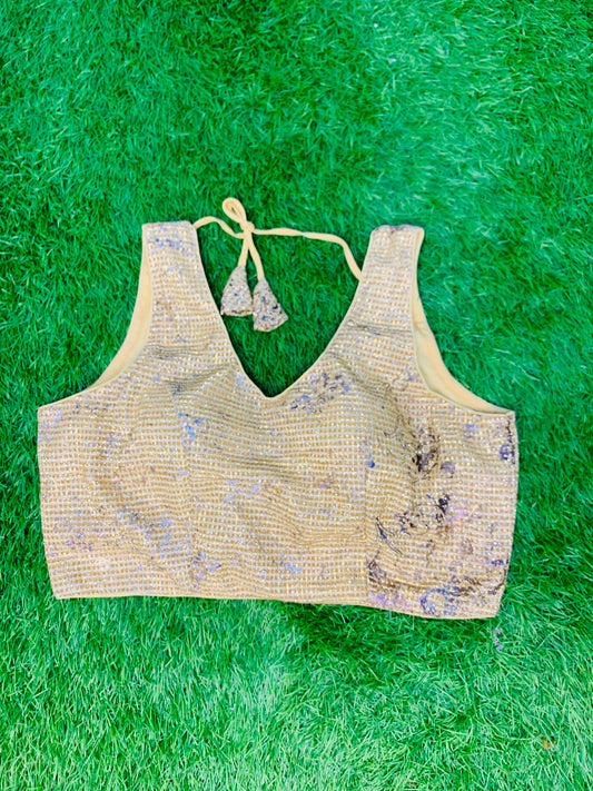 Fancy gold blouse