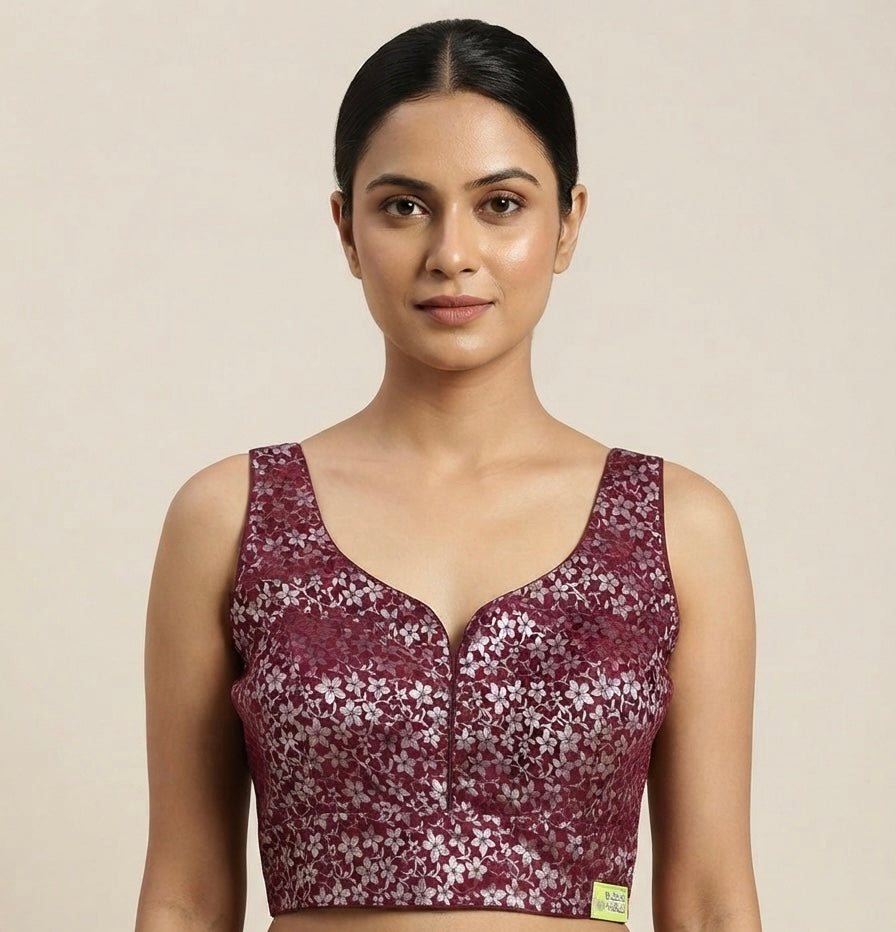 Banaras Royal Weave Blouse 👚 side hands available 🌺