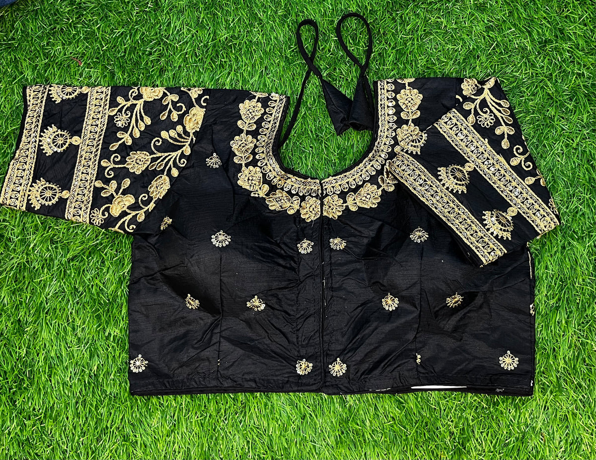 Designer black blouse