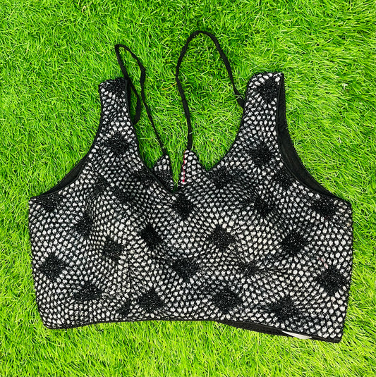 A New Black fancy top selling blouse