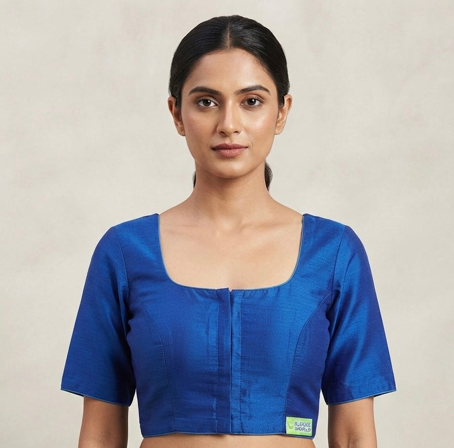 Designer silk plain Blouse 👚 (40 size🌼