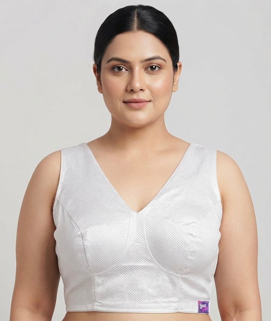 Silver Pearl Shine Blouse 👚 with hands ✨plus size