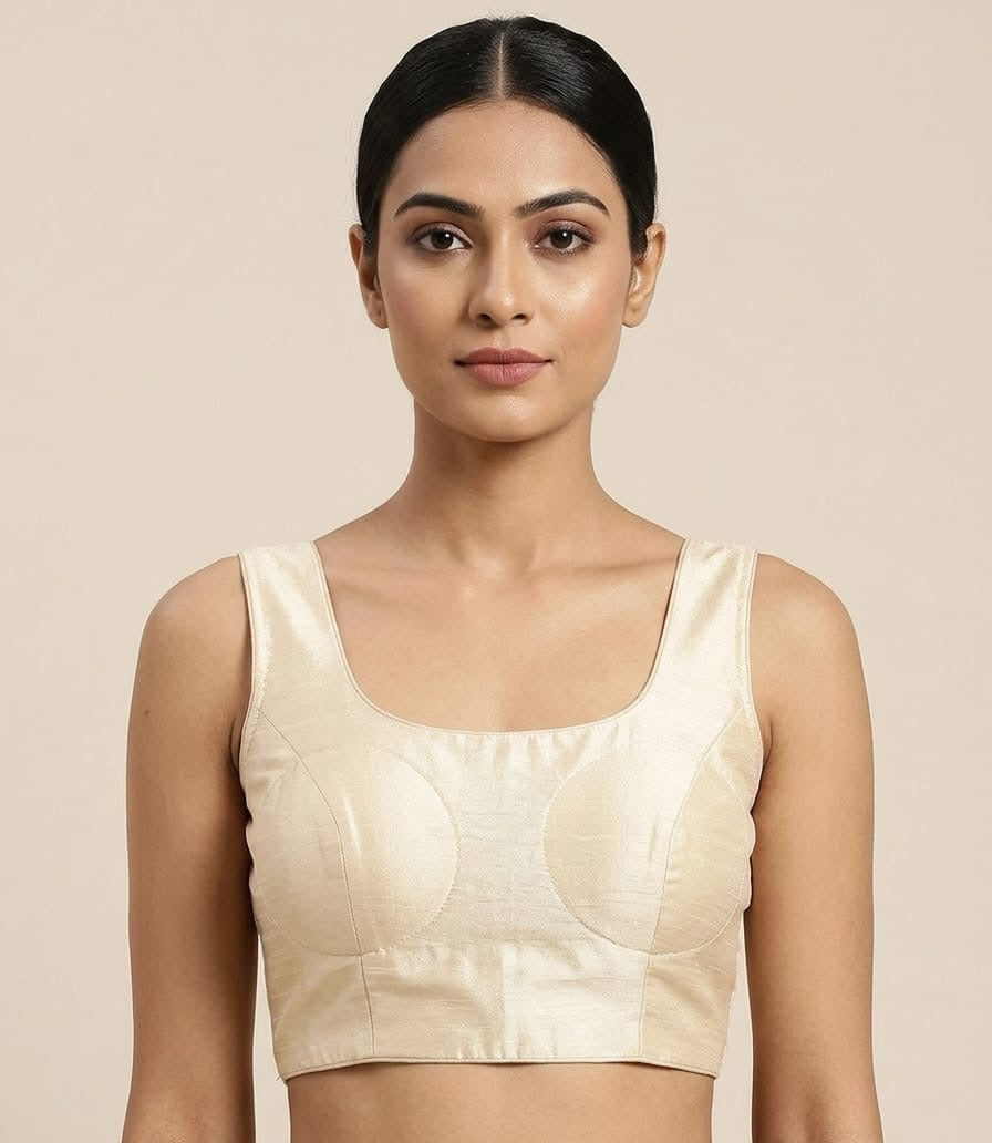 Plain half white Blouse 👚 with hands
