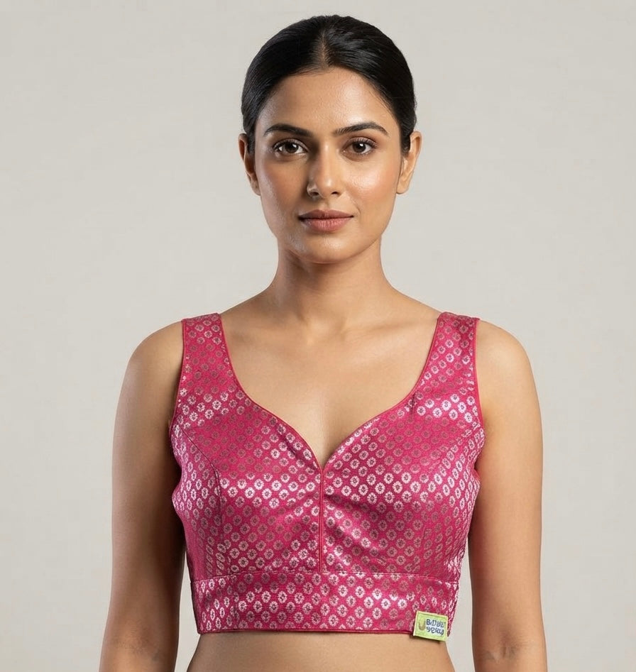 Banaras Classic Blouse 👚 side hands available🌸￼